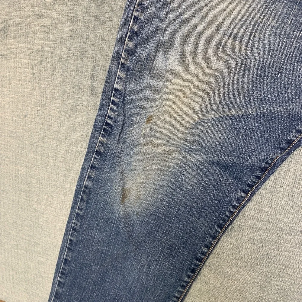 Vintage Levi's 521 Jeans Mens 38x30 Blue Denim Stretch Medium Wash Straight Leg